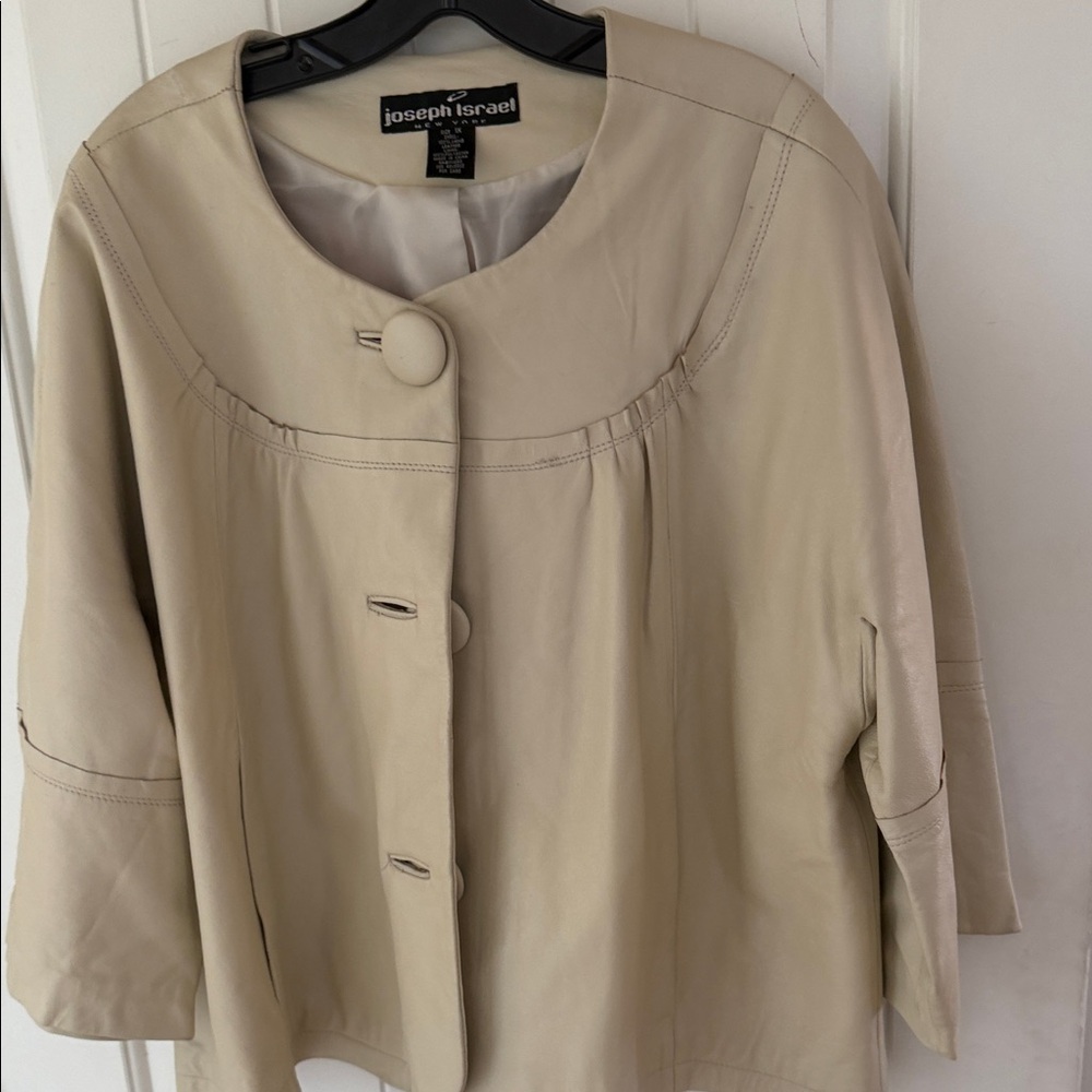Vintage Leather Swing Jacket